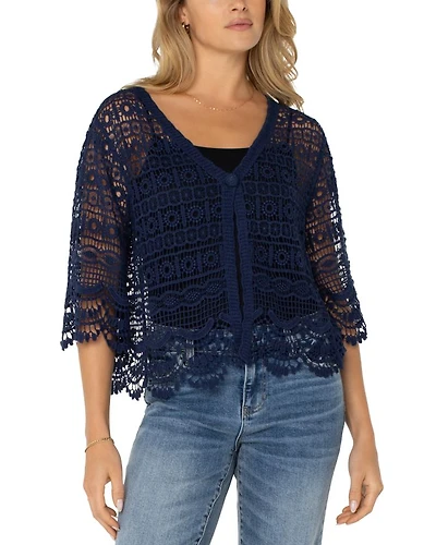 Scalloped Crochet Bolero