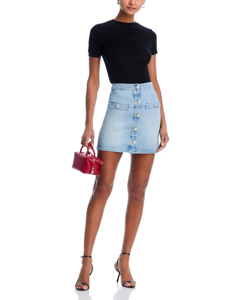 Kris Denim Mini Skirt