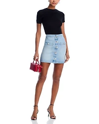 Kris Denim Mini Skirt