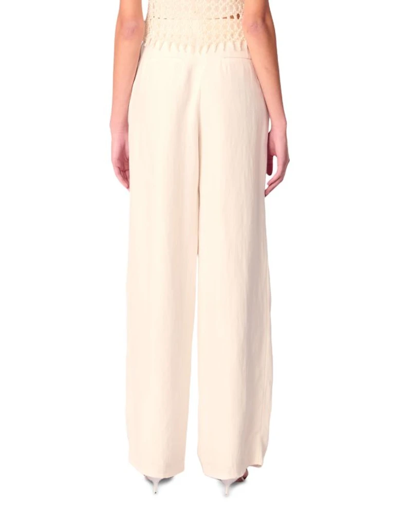 Wide Leg Suit Trousers