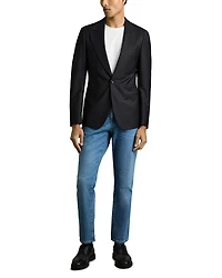Slim Fit Peak Lapel Blazer