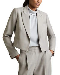 Harper Textured Cropped Blazer