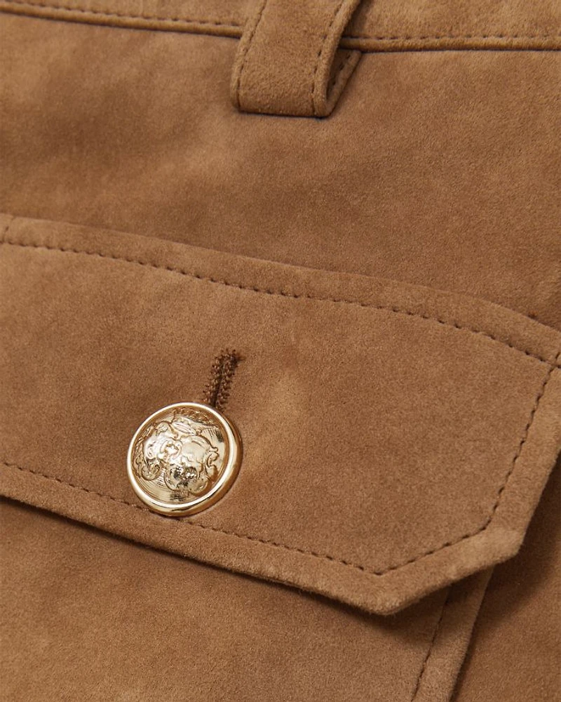 Connie Suede Mini Skirt