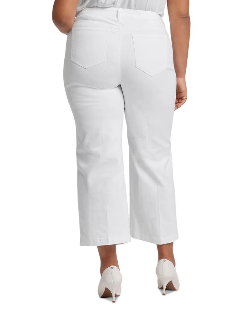 Teresa Wide Leg Ankle Jeans Optic White