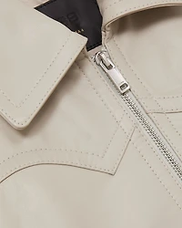 Jasmine Leather Bomber Jacket