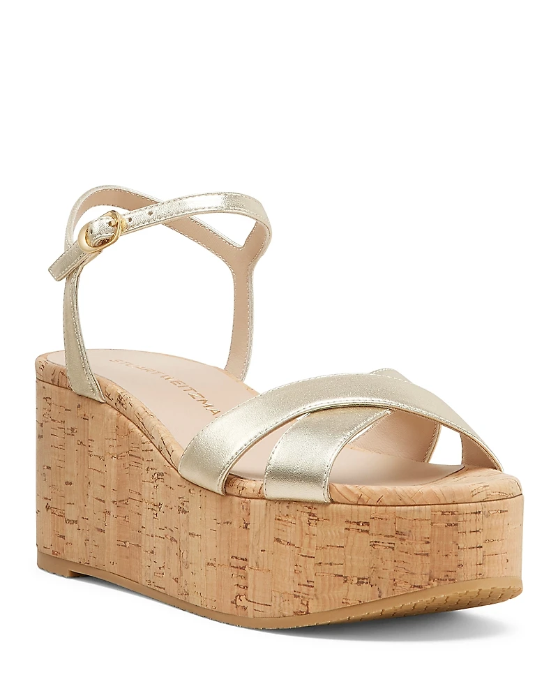 Stuart Weitzman Women's Dayna Platform Wedge Sandals