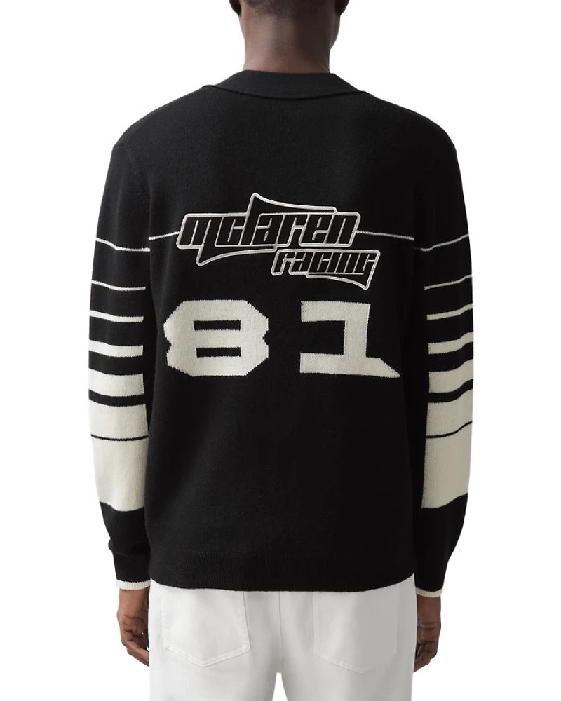McLaren Racing Embroidered Varsity Cardigan