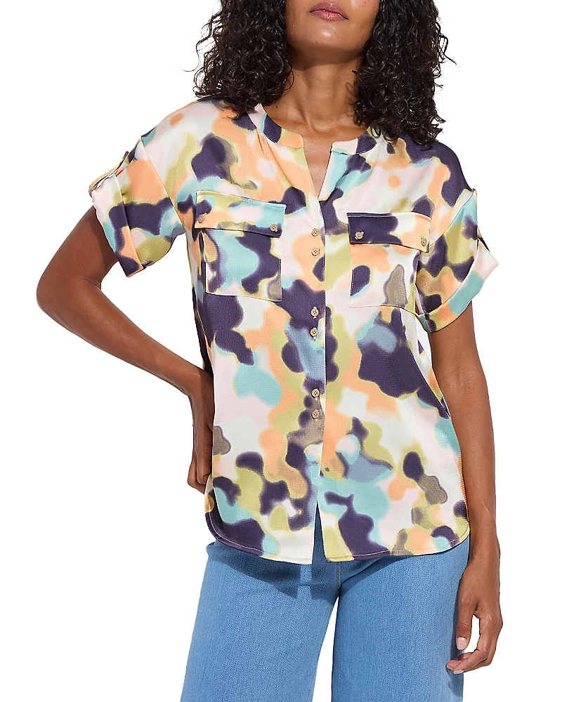 Lysse Olena Drop Shoulder Utility Blouse