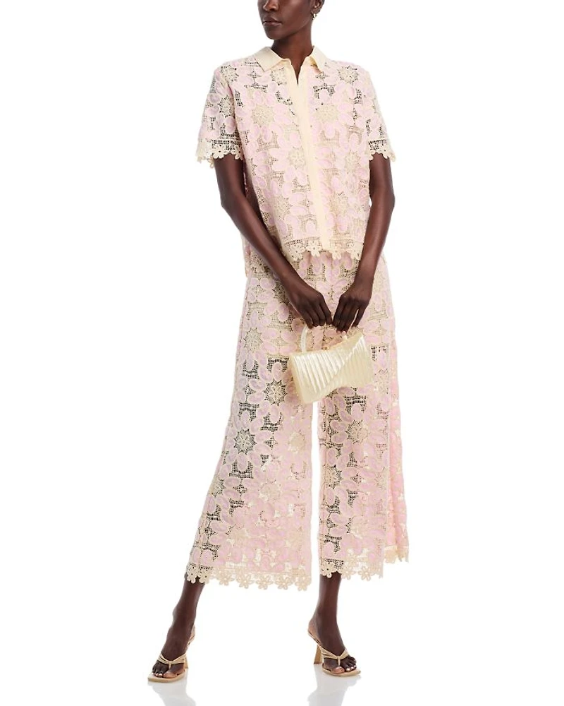 Simone Cropped Lace Pants