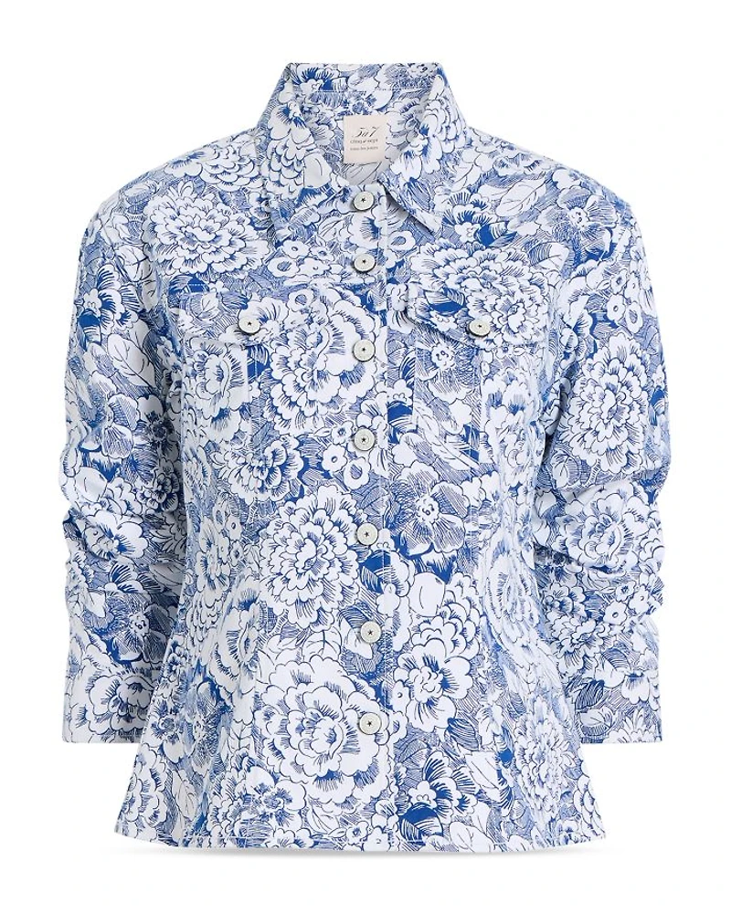 Sketchbook Floral Scrunched Canyon Jacket