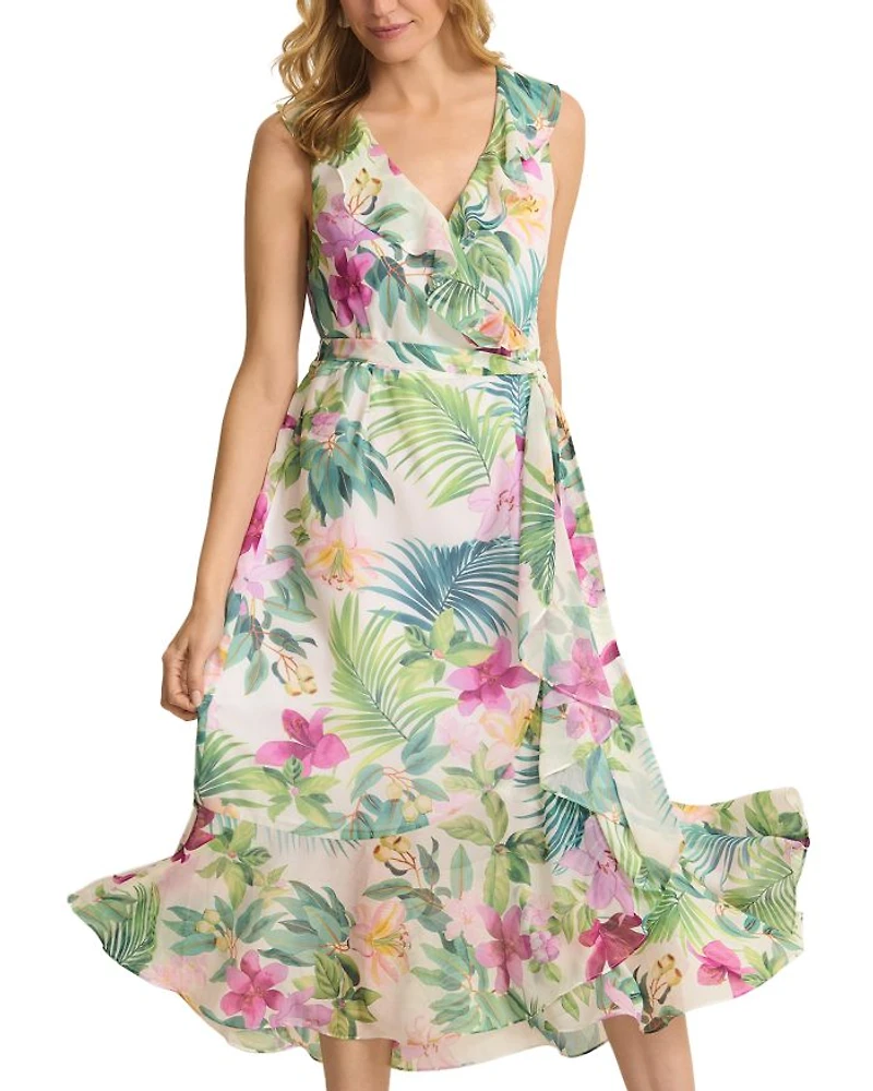 Tropical Bliss Printed Maxi Dress