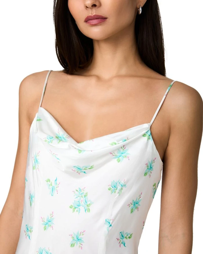 Anna Fleur Satin Maxi Dress