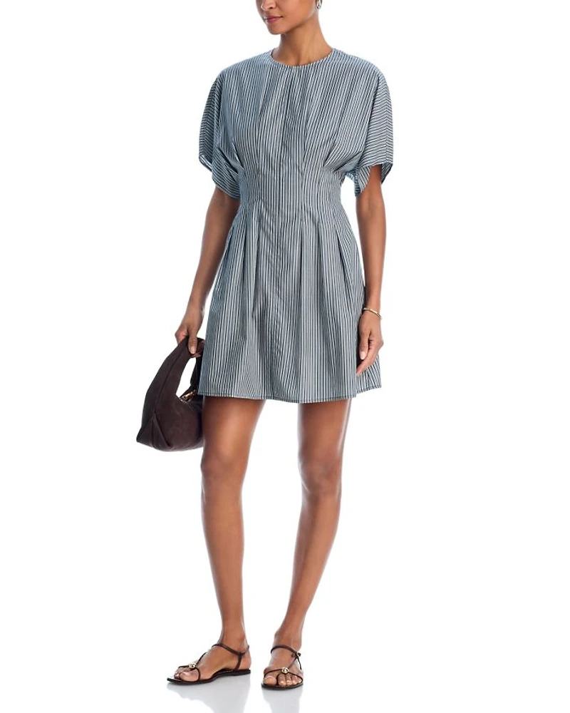 Maddie Stripe Poplin Mini Dress
