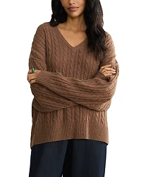 Jenni Kayne Nell Cable Knit Sweater