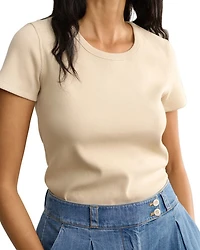 Ribbed Crewneck Tee