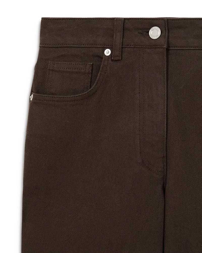 Selin Straight Leg Jeans Chocolate