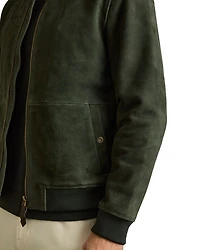 Suede Bomber Jacket