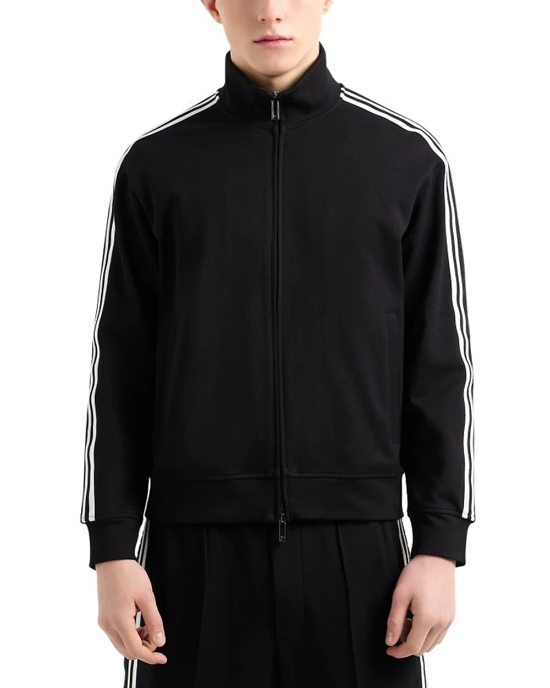 Cotton Jersey Zip Up Sweatshirt