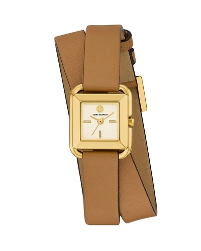 The Small Kira Double Wrap Leather Watch, 18mm x 18mm
