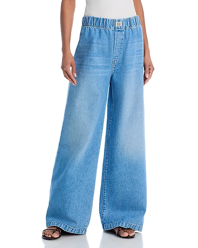 Mother The Kitchen Drawer Skimp High Rise Wide Leg Jeans