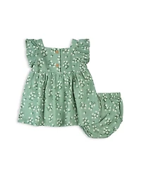 Girls' Exotic Flowers Print Dress Set - Baby