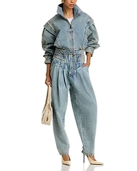 ODK High Rise Straight Jeans Light Wash