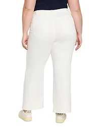 Weekend High Rise Ankle Wide Leg Jeans Paper White
