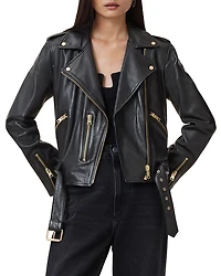 Balfern Leather Biker Jacket