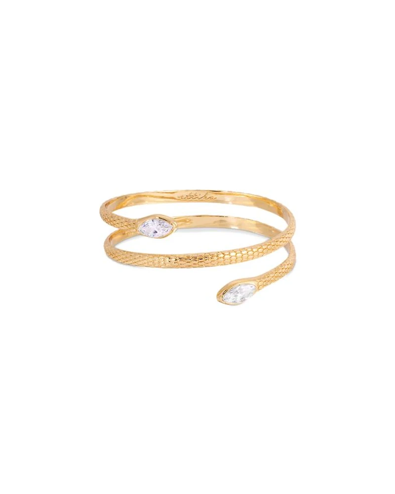Marquise Coiled Bangle Bracelet