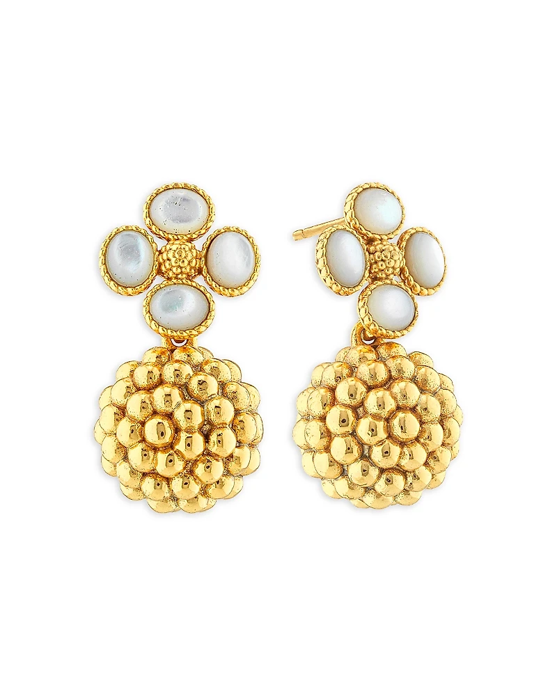 Capucine De Wulf Berry Clover Drop Earrings