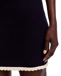 Lace Trim Sweater Skirt - Exclusive