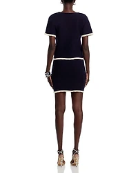 Lace Trim Sweater Skirt - Exclusive