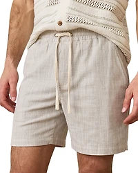 Marine Layer Striped 6 Saturday Beach Shorts