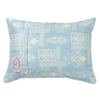 Aquamarine Embroidered Accent Cushion, 13" x 20"