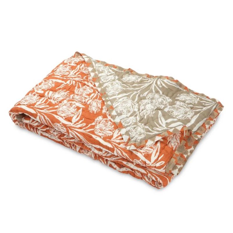 Saffron Handcrafted Cotton Quilt