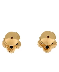 Sweet Alhambra Stud Earrings 18K Gold and Onyx
