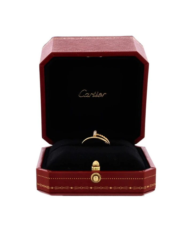 Small Juste un Clou Ring 18K Gold and Diamonds