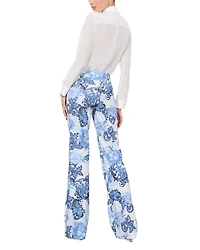 Teeny Printed Bootcut Pants