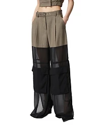 River Mixed Media Pants