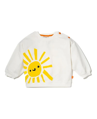 Mon Coeur Girls' Recycled Cotton Sun Sweatshirt - Baby