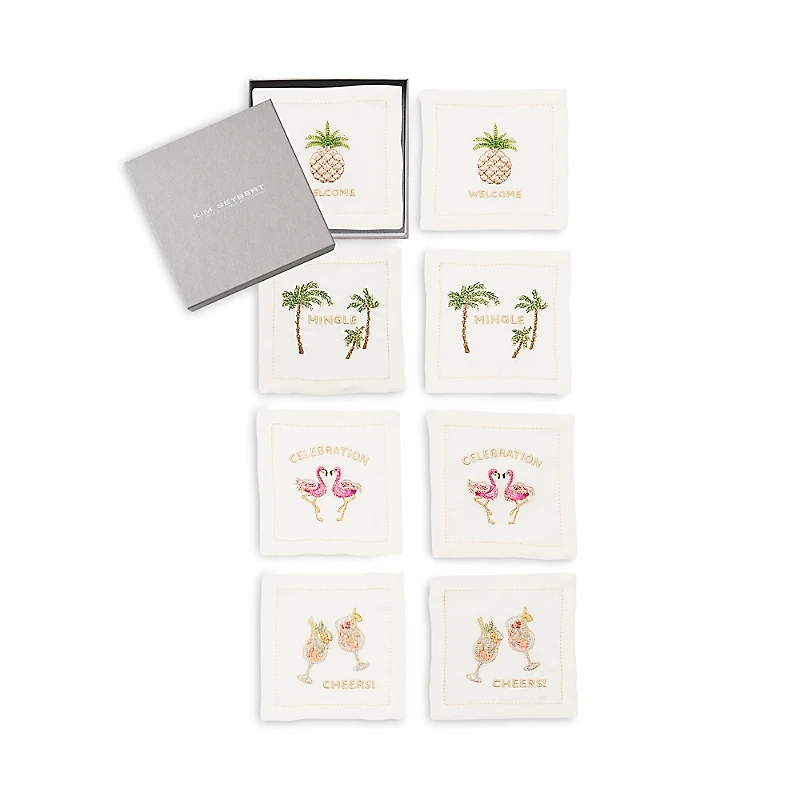 Kim Seybert Mingle Cocktail Napkins, Set of 8