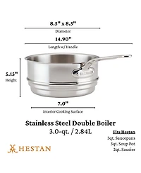 Provisions 3-Quart Stainless Steel Double Boiler Insert