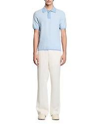 Square Cross Jacquard Polo Shirt