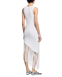 Fringed Crochet Maxi Dress