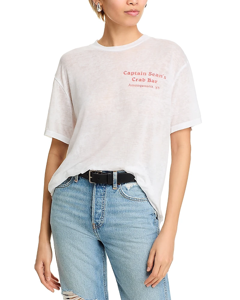 Re/Done Crabby Boyfriend Tee