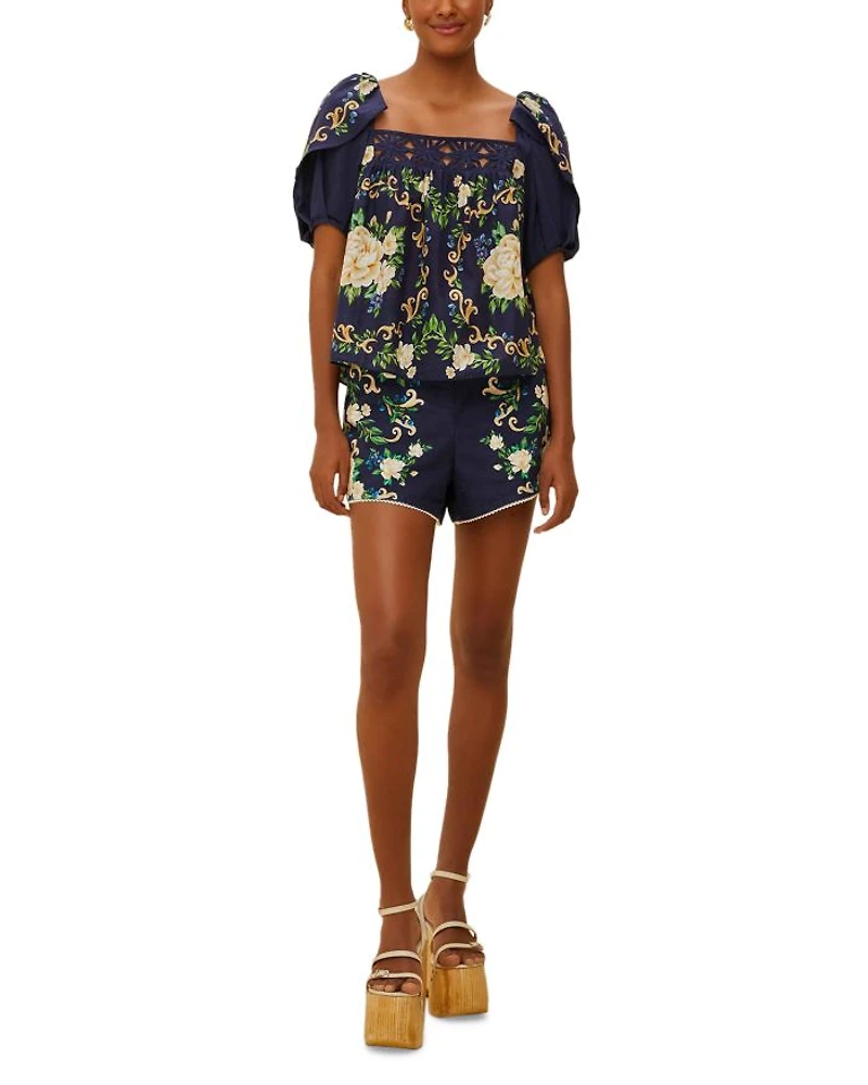 Flower Tapestry Shorts