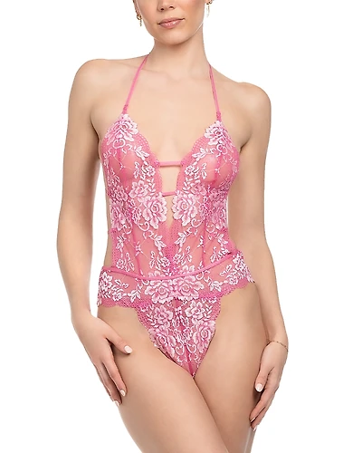 Bloom by Jonquil Plunging Stretch Lace Teddy