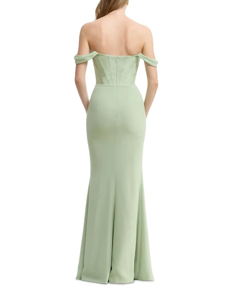 Melania Off-the-Shoulder Gown