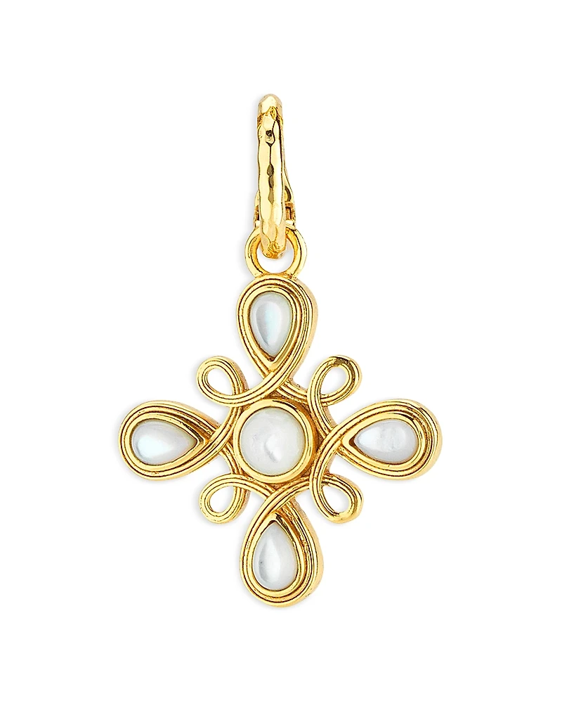 Capucine De Wulf Monique Mother Of Pearl Swirl Pendant