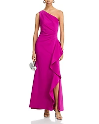 One Shoulder Ruffled Dress